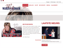Tablet Screenshot of marjanberger.com